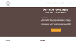 Desktop Screenshot of earthbeatfoundation.org