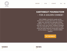 Tablet Screenshot of earthbeatfoundation.org